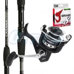 Hot Sale ✨ Bream & Whiting Combos Bream, Whiting And Trout Ultra Light Lure Fishing Combo Penn Pursuit IV 2500 And Catana 702 🌟